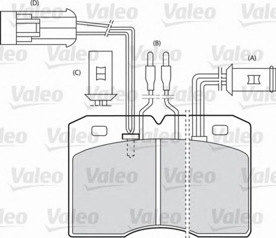 Valeo 540546 - Bremžu uzliku kompl., Disku bremzes www.autospares.lv