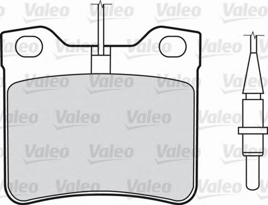 Valeo 540805 - Bremžu uzliku kompl., Disku bremzes www.autospares.lv