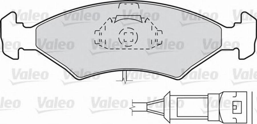 Valeo 540 422 - Bremžu uzliku kompl., Disku bremzes autospares.lv