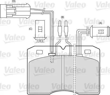 Valeo 598585 - Bremžu uzliku kompl., Disku bremzes www.autospares.lv