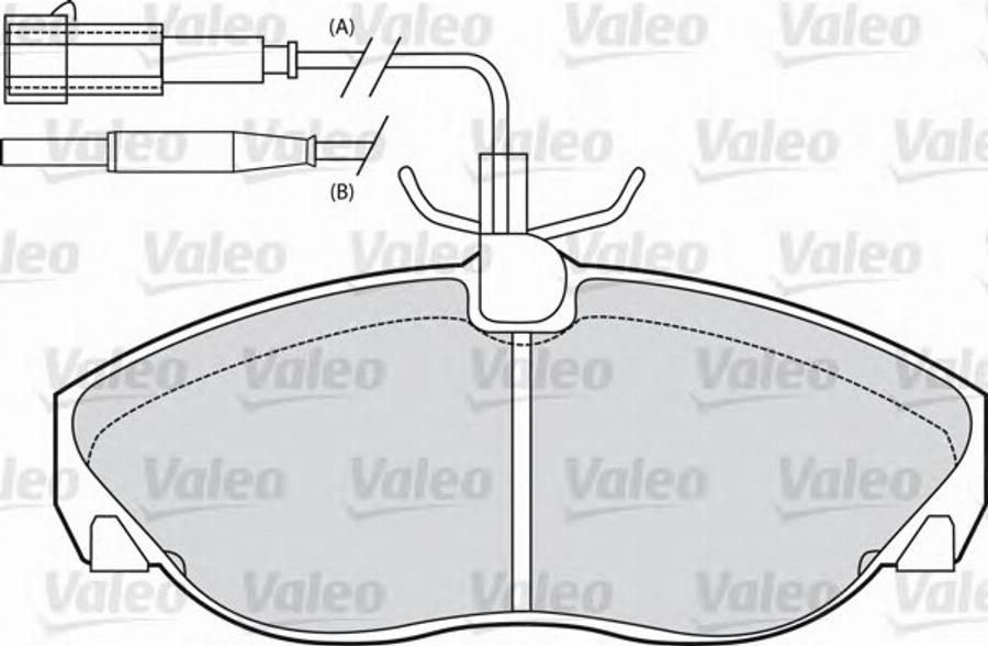 Valeo 540 548 - Bremžu uzliku kompl., Disku bremzes www.autospares.lv