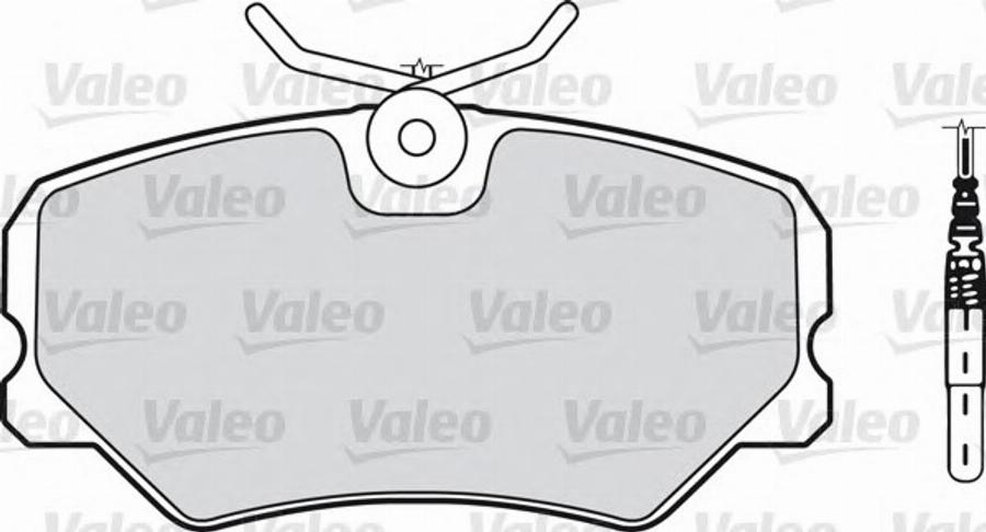 Valeo 540542 - Тормозные колодки, дисковые, комплект www.autospares.lv