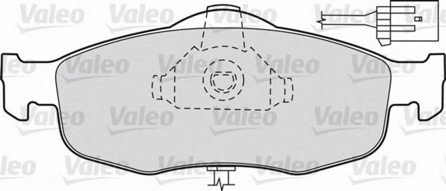 Valeo 540 555 - Тормозные колодки, дисковые, комплект www.autospares.lv