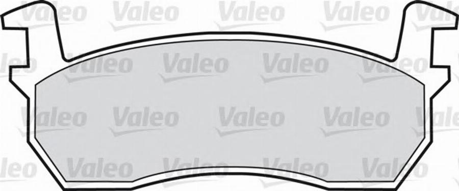 Valeo 540 560 - Тормозные колодки, дисковые, комплект www.autospares.lv