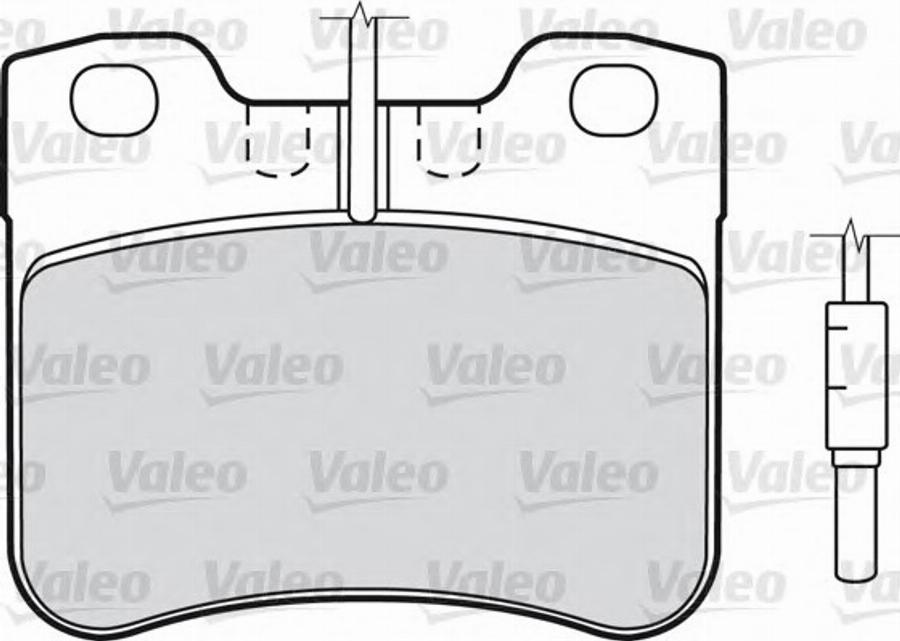 Valeo 540 501 - Bremžu uzliku kompl., Disku bremzes www.autospares.lv