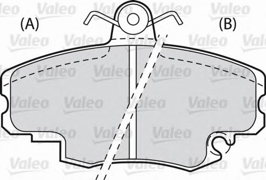 Valeo 540 502 - Brake Pad Set, disc brake www.autospares.lv