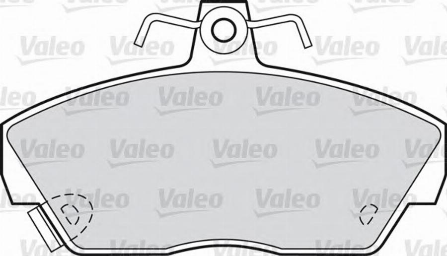 Valeo 540 536 - Тормозные колодки, дисковые, комплект www.autospares.lv