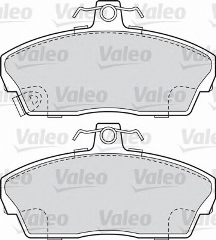 Valeo 540537 - Тормозные колодки, дисковые, комплект www.autospares.lv