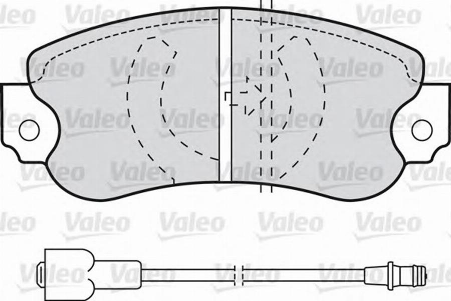 Valeo 540071 - Bremžu uzliku kompl., Disku bremzes www.autospares.lv