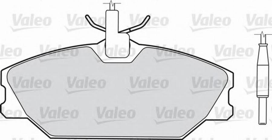 Valeo 540 154 - Brake Pad Set, disc brake www.autospares.lv