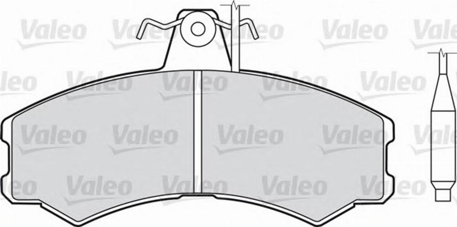 Valeo 540 107 - Тормозные колодки, дисковые, комплект www.autospares.lv