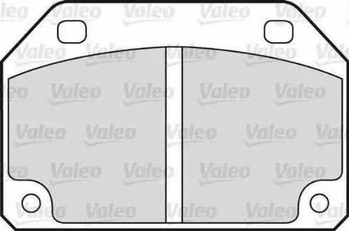 Valeo 540110 - Тормозные колодки, дисковые, комплект www.autospares.lv