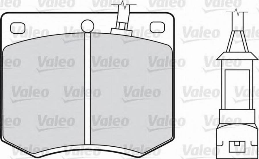 Valeo 540128 - Bremžu uzliku kompl., Disku bremzes www.autospares.lv