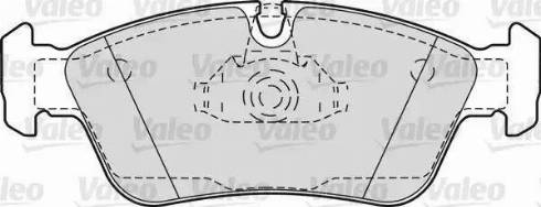 Valeo 598604 - Тормозные колодки, дисковые, комплект www.autospares.lv