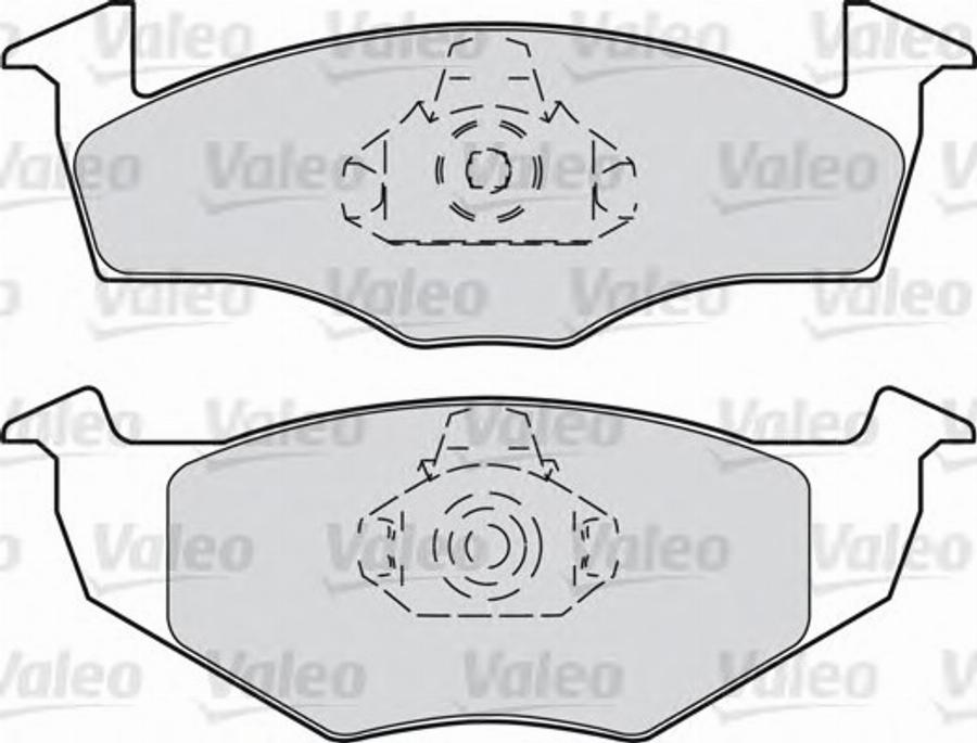 Valeo 540893 - Brake Pad Set, disc brake www.autospares.lv