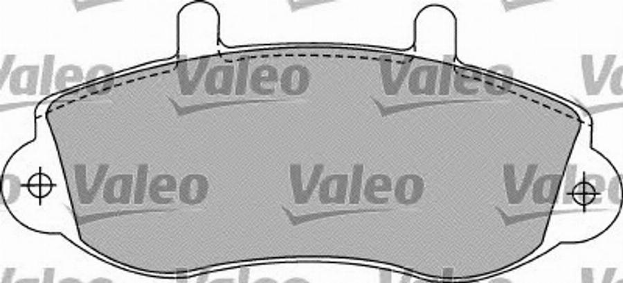 Valeo 540854 - Bremžu uzliku kompl., Disku bremzes www.autospares.lv