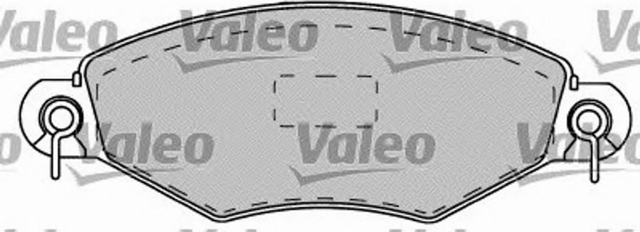 Valeo 540855 - Тормозные колодки, дисковые, комплект www.autospares.lv