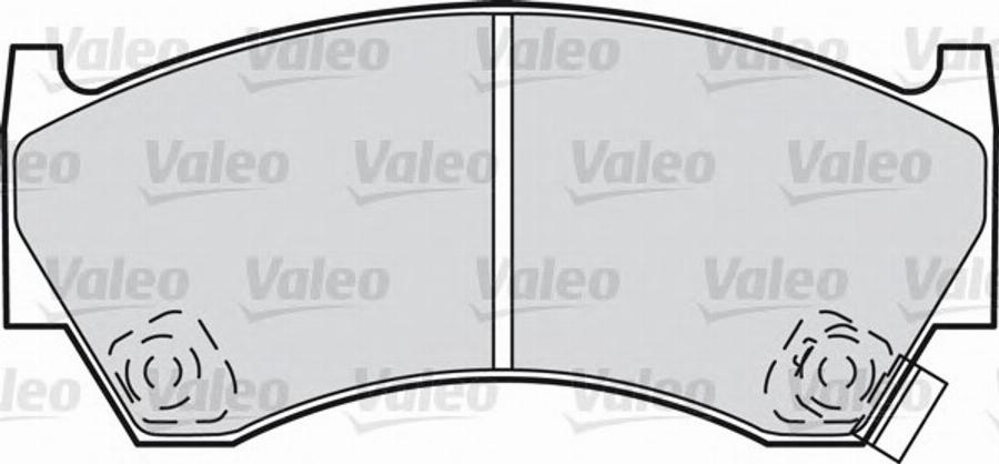 Valeo 540808 - Тормозные колодки, дисковые, комплект www.autospares.lv