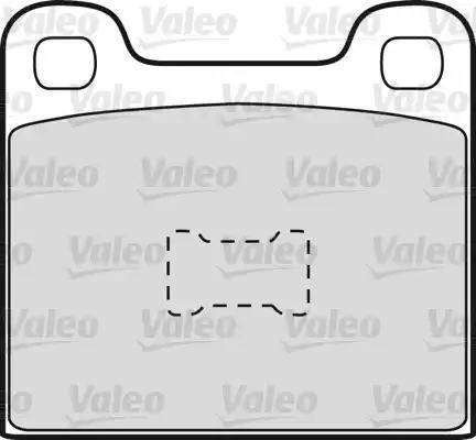 Valeo 598098 - Bremžu uzliku kompl., Disku bremzes www.autospares.lv