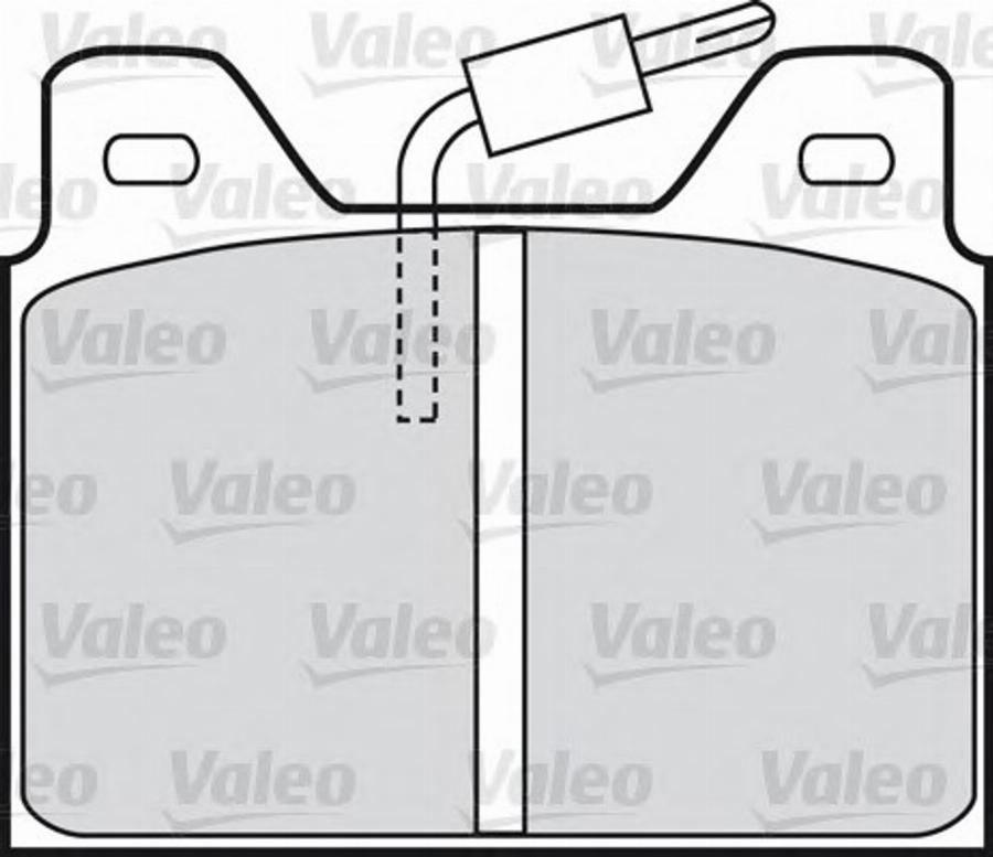 Valeo 540311 - Тормозные колодки, дисковые, комплект www.autospares.lv