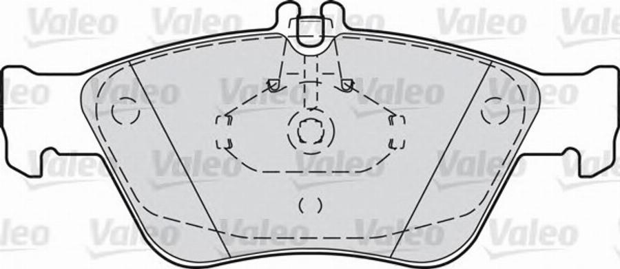 Valeo 540799 - Bremžu uzliku kompl., Disku bremzes www.autospares.lv