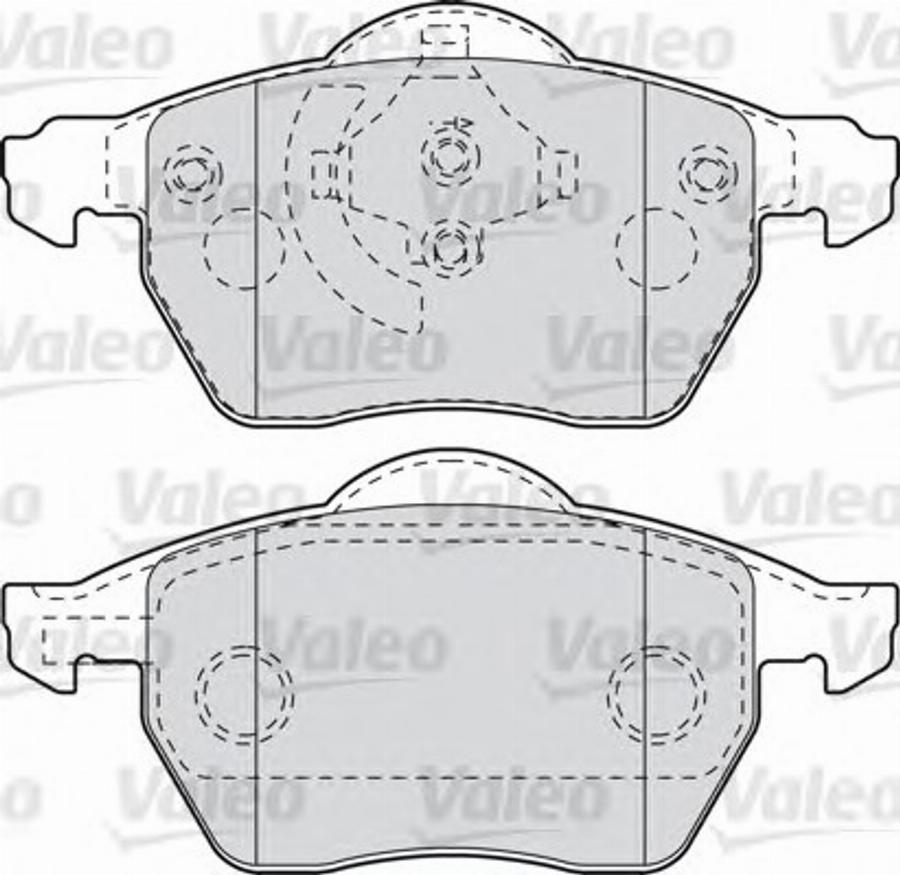 Valeo 540797 - Bremžu uzliku kompl., Disku bremzes www.autospares.lv