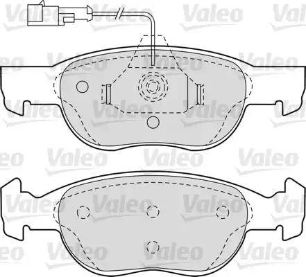 Valeo 540749 - Brake Pad Set, disc brake www.autospares.lv