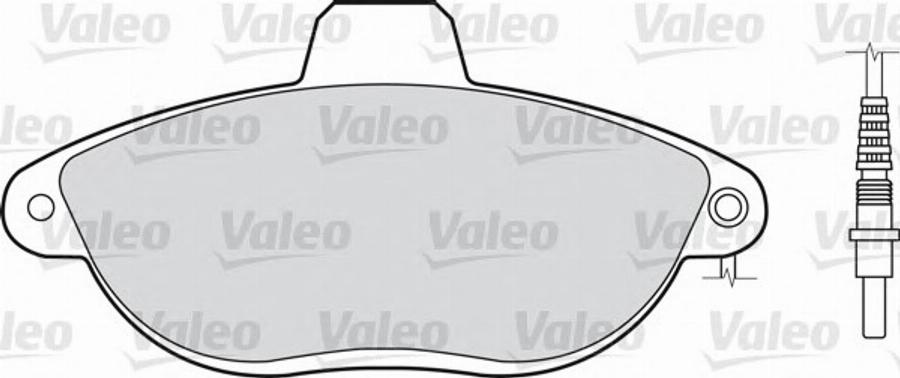 Valeo 540754 - Brake Pad Set, disc brake www.autospares.lv