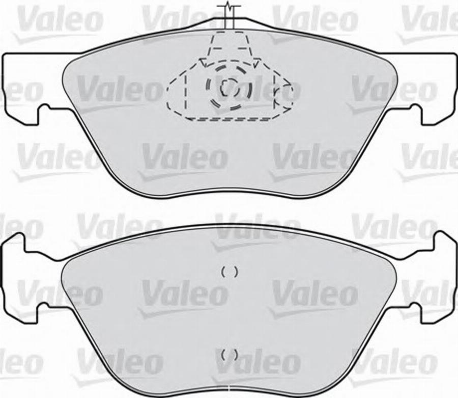 Valeo 540751 - Bremžu uzliku kompl., Disku bremzes autospares.lv