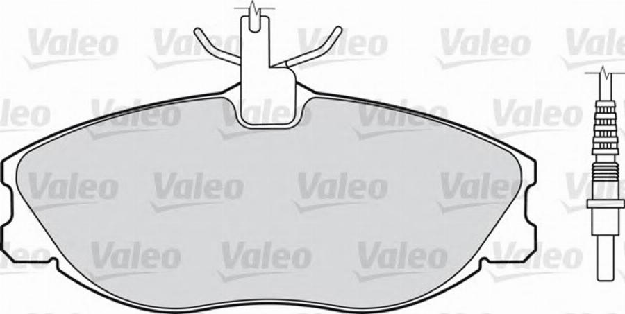 Valeo 540 732 - Bremžu uzliku kompl., Disku bremzes www.autospares.lv