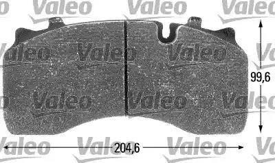 Valeo 541697 - Bremžu uzliku kompl., Disku bremzes www.autospares.lv