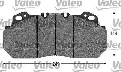 Valeo 541644 - Bremžu uzliku kompl., Disku bremzes www.autospares.lv