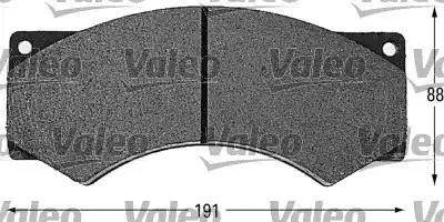 Valeo 541643 - Bremžu uzliku kompl., Disku bremzes www.autospares.lv