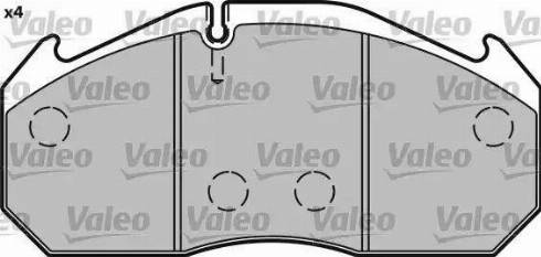 Valeo 548642 - Тормозные колодки, дисковые, комплект www.autospares.lv