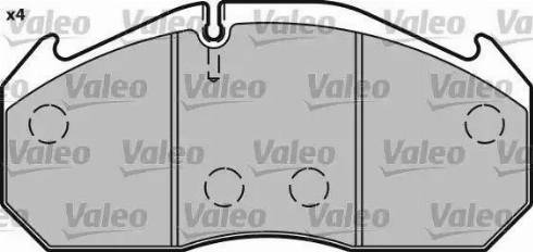 Valeo 541650 - Brake Pad Set, disc brake www.autospares.lv