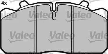 Valeo 541665 - Brake Pad Set, disc brake www.autospares.lv