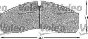 Valeo 541663 - Тормозные колодки, дисковые, комплект www.autospares.lv