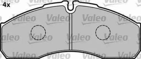 Valeo 541663 - Тормозные колодки, дисковые, комплект www.autospares.lv