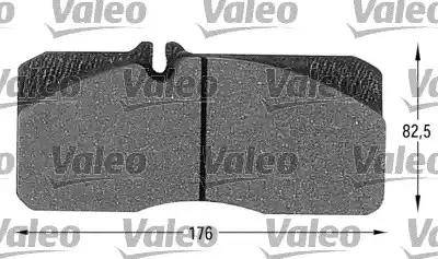 Valeo 541673 - Bremžu uzliku kompl., Disku bremzes www.autospares.lv