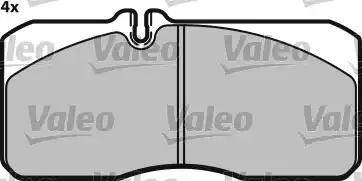 Valeo 541673 - Bremžu uzliku kompl., Disku bremzes www.autospares.lv