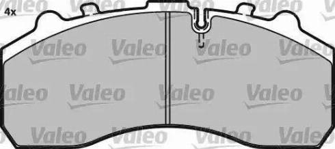 Valeo 541677 - Bremžu uzliku kompl., Disku bremzes www.autospares.lv