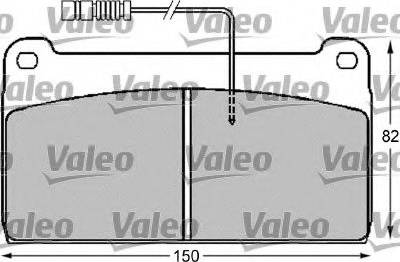 Valeo 541709 - Bremžu uzliku kompl., Disku bremzes www.autospares.lv