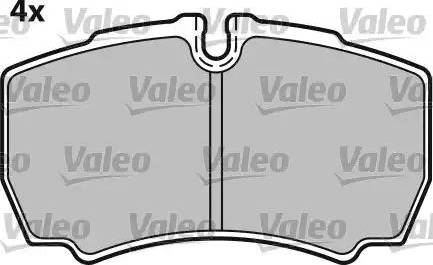 Valeo 541705 - Bremžu uzliku kompl., Disku bremzes www.autospares.lv