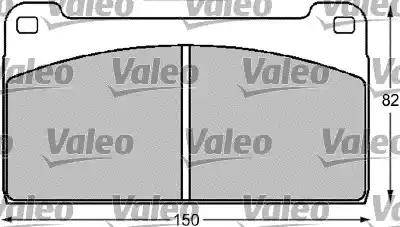 Valeo 541712 - Brake Pad Set, disc brake www.autospares.lv