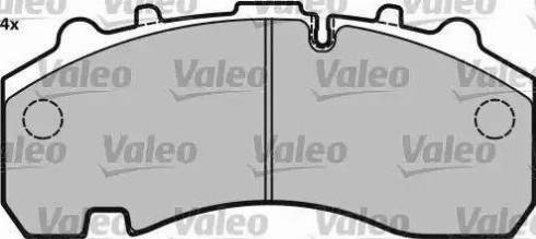 Valeo 541719 - Bremžu uzliku kompl., Disku bremzes www.autospares.lv