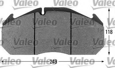 Valeo 541714 - Brake Pad Set, disc brake www.autospares.lv