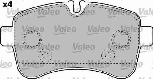 Valeo 541735 - Bremžu uzliku kompl., Disku bremzes www.autospares.lv