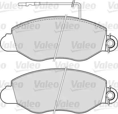 Valeo 541733 - Bremžu uzliku kompl., Disku bremzes autospares.lv