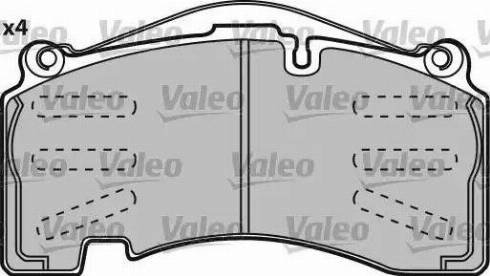 Valeo 541720 - Bremžu uzliku kompl., Disku bremzes www.autospares.lv