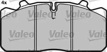 Valeo 548693 - Bremžu uzliku kompl., Disku bremzes www.autospares.lv